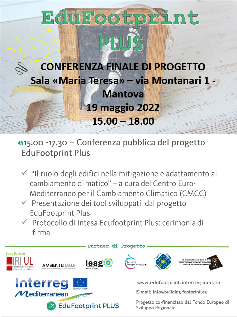Progetto EduFootprint Plus. Conferenza finale di progetto