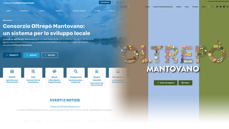 Online i nuovi siti del Consorzio Oltrepò Mantovano